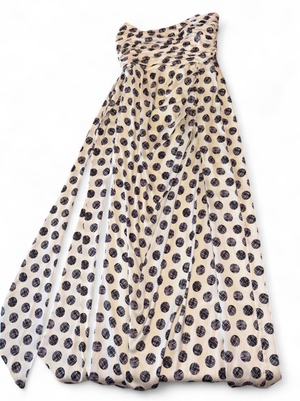 Hutch x Anthropologie Strapless Polka Dot Maxi Dress size 6